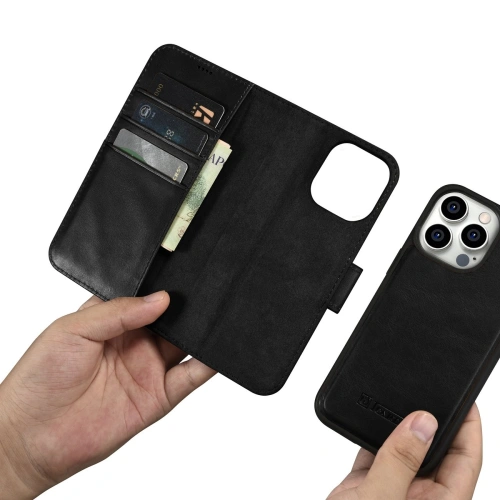 Kup Etui iCarer Oil Wax Wallet Anti-RFID 2in1 Apple iPhone 14 Pro Max černé - ICR449 - {ean13} - Sklep Home Screen