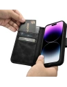 Kup Etui iCarer Oil Wax Wallet Anti-RFID 2in1 Apple iPhone 14 Pro Max czarny - ICR449 - {ean13} - Sklep Home Screen