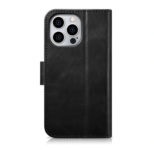 Kup Etui iCarer Oil Wax Wallet Anti-RFID 2in1 Apple iPhone 14 Pro Max czarny - ICR449 - {ean13} - Sklep Home Screen