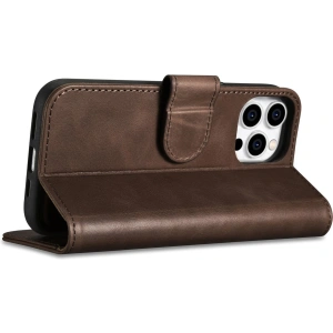 Kup Etui iCarer Oil Wax Wallet Anti-RFID 2in1 Apple iPhone 14 Pro Max brązowy - ICR450 - {ean13} - Sklep Home Screen