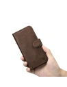 Kup Etui iCarer Oil Wax Wallet Anti-RFID 2in1 Apple iPhone 14 Pro Max brązowy - ICR450 - {ean13} - Sklep Home Screen