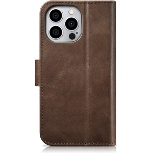 Kup Etui iCarer Oil Wax Wallet Anti-RFID 2in1 Apple iPhone 14 Pro Max brązowy - ICR450 - {ean13} - Sklep Home Screen