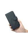 Kup Etui iCarer Oil Wax Wallet Anti-RFID 2in1 Apple iPhone 14 Pro Max modrý - ICR451 - {ean13} - Sklep Home Screen