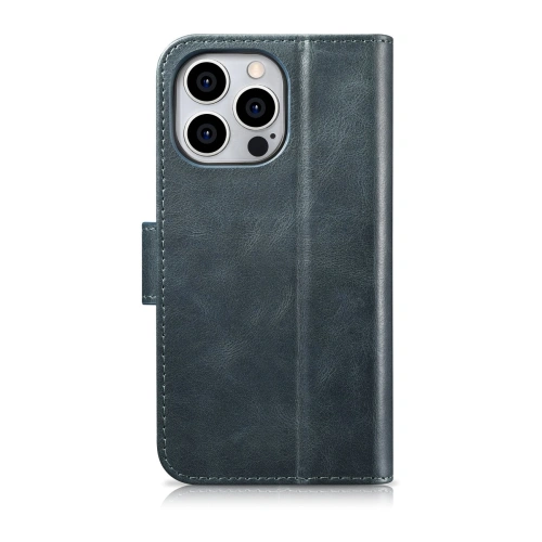 Kup Etui iCarer Oil Wax Wallet Anti-RFID 2in1 Apple iPhone 14 Pro Max modrý - ICR451 - {ean13} - Sklep Home Screen