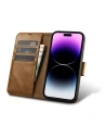 Kup Etui iCarer Oil Wax Wallet Anti-RFID 2in1 Apple iPhone 14 Pro Max jasně hnědý - ICR452 - {ean13} - Sklep Home Screen