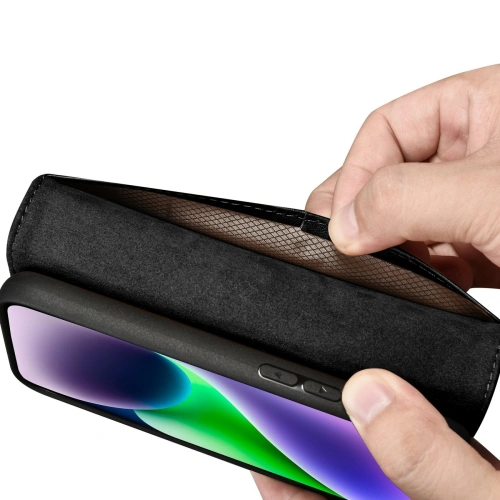 Kup Carcasă iCarer Wallet Anti-RFID 2in1 Apple iPhone 14 negru - ICR453 - {ean13} - Sklep Home Screen