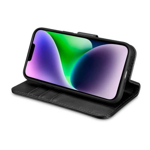 Kup Carcasă iCarer Wallet Anti-RFID 2in1 Apple iPhone 14 negru - ICR453 - {ean13} - Sklep Home Screen