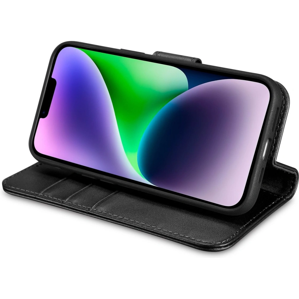 Etui iCarer Wallet Anti-RFID 2in1 Apple iPhone 14 czarny