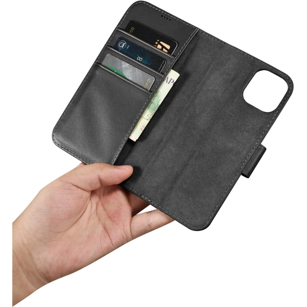 Etui iCarer Wallet Anti-RFID 2in1 Apple iPhone 14 czarny