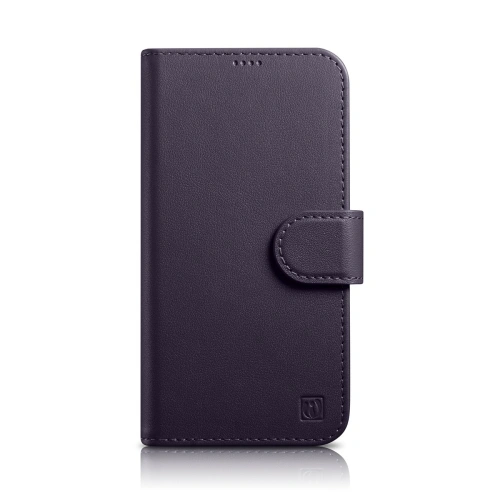 Kup Case iCarer Wallet Anti-RFID 2in1 Apple iPhone 14 dunkelviolett - ICR456 - {ean13} - Sklep Home Screen