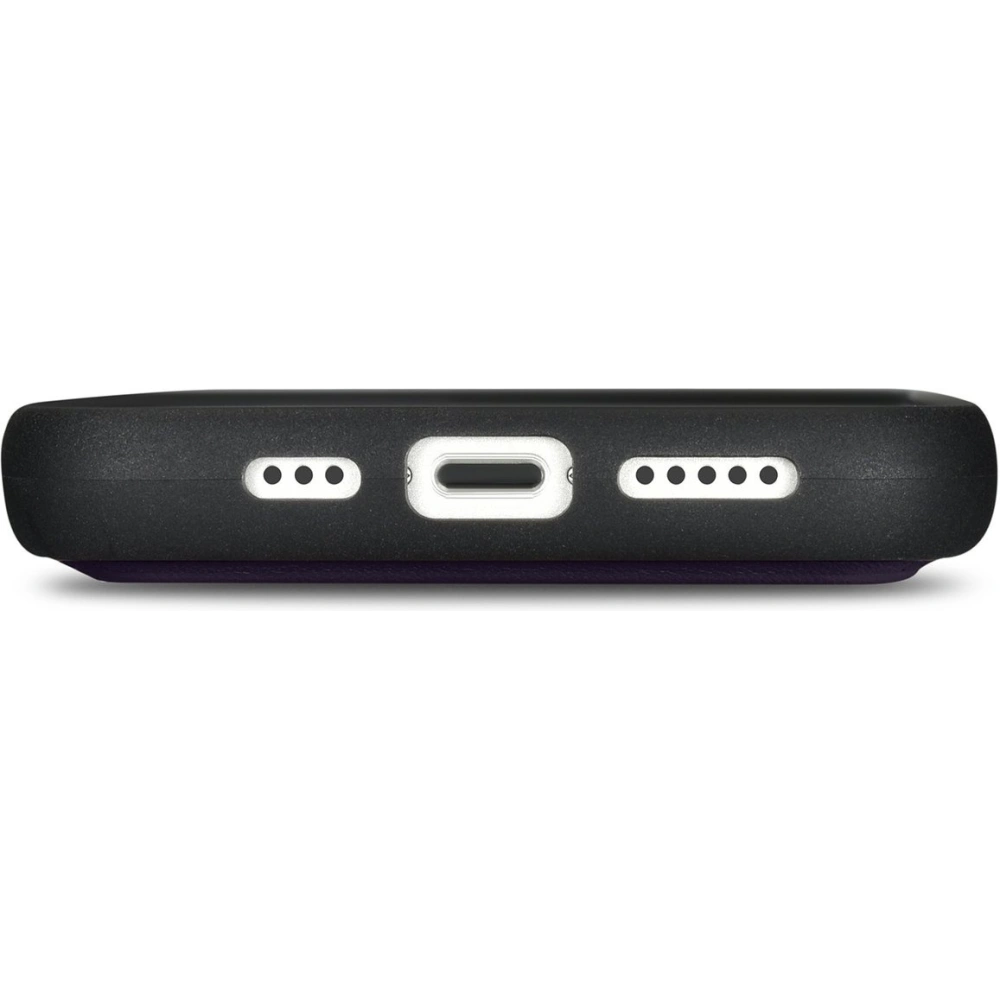 Etui iCarer Wallet Anti-RFID 2in1 Apple iPhone 14 ciemnofioletowy