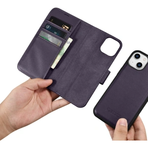Kup Etui iCarer Wallet Anti-RFID 2in1 Apple iPhone 14 tmavě fialové - ICR456 - {ean13} - Sklep Home Screen