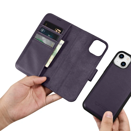 Kup Etui iCarer Wallet Anti-RFID 2in1 Apple iPhone 14 tmavě fialové - ICR456 - {ean13} - Sklep Home Screen