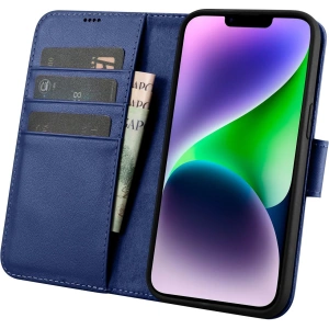 Kup Etui iCarer Wallet Anti-RFID 2in1 Apple iPhone 14 modrý - ICR458 - {ean13} - Sklep Home Screen