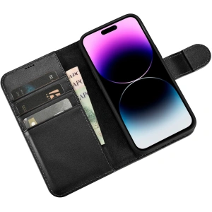 Kup Etui iCarer Wallet Anti-RFID 2in1 Apple iPhone 14 Pro czarny - ICR459 - {ean13} - Sklep Home Screen