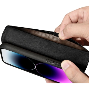 Kup Etui iCarer Wallet Anti-RFID 2in1 Apple iPhone 14 Pro czarny - ICR459 - {ean13} - Sklep Home Screen
