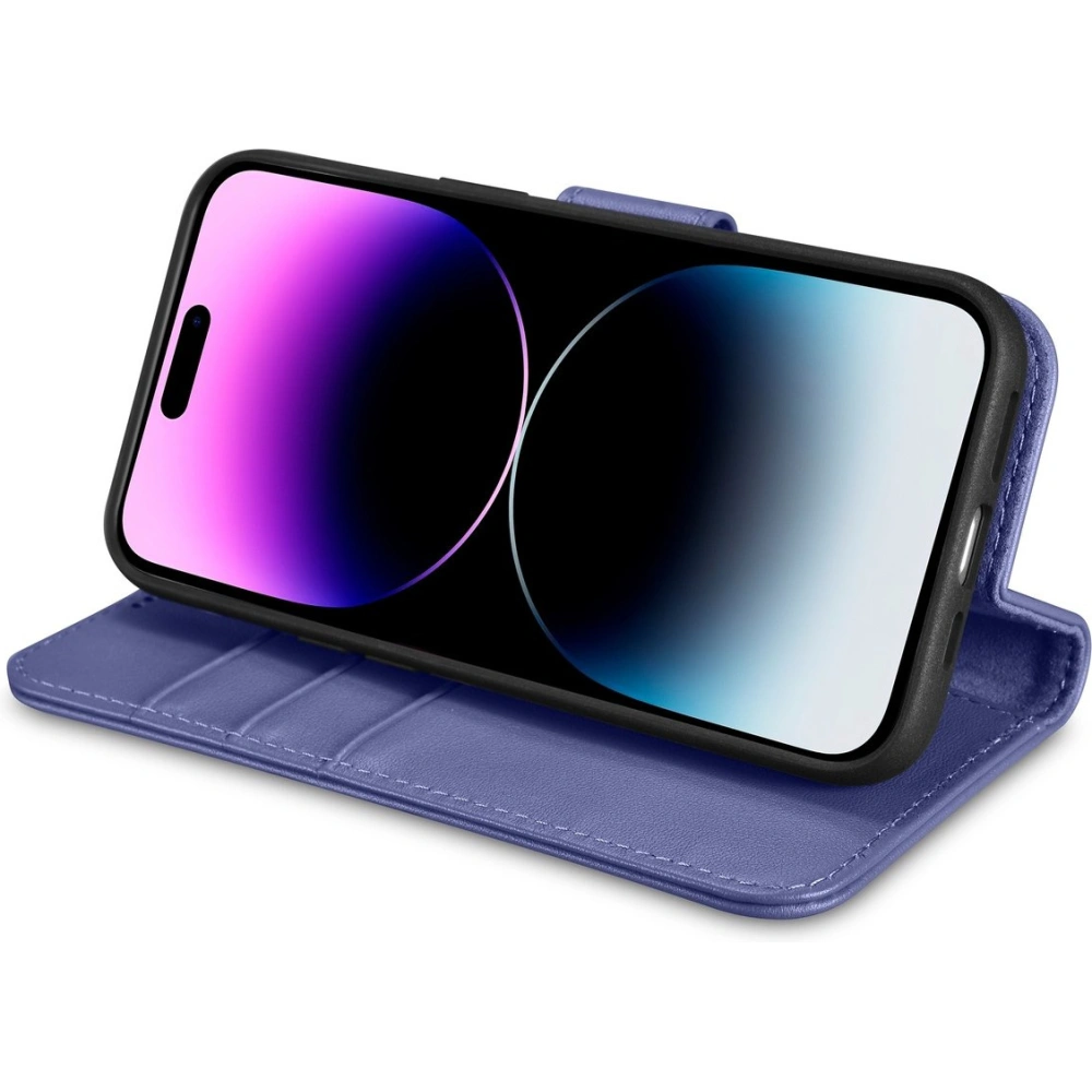 Etui iCarer Wallet Anti-RFID 2in1 Apple iPhone 14 Pro jasnofioletowy