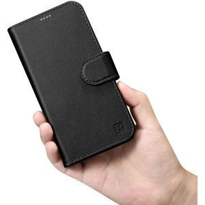 Kup Etui iCarer Wallet Anti-RFID 2in1 Apple iPhone 14 Plus / 15 Plus czarny - ICR465 - {ean13} - Sklep Home Screen