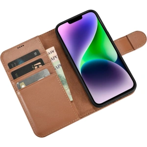 Kup Etui iCarer Wallet Anti-RFID 2in1 Apple iPhone 14 Plus / 15 Plus hnědé - ICR466 - {ean13} - Sklep Home Screen
