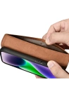 Kup Etui iCarer Wallet Anti-RFID 2in1 Apple iPhone 14 Plus / 15 Plus hnědé - ICR466 - {ean13} - Sklep Home Screen