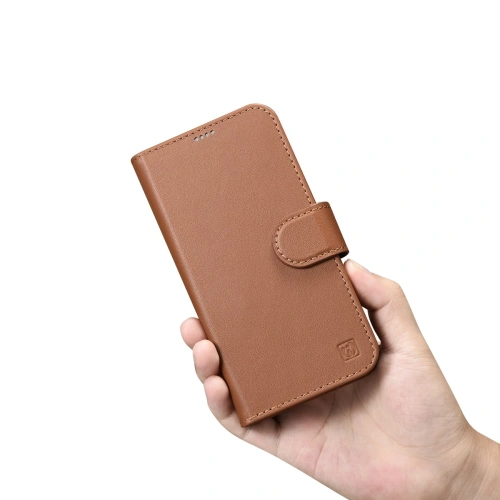 Kup Etui iCarer Wallet Anti-RFID 2in1 Apple iPhone 14 Plus / 15 Plus hnědé - ICR466 - {ean13} - Sklep Home Screen