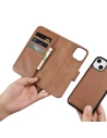 Kup Etui iCarer Wallet Anti-RFID 2in1 Apple iPhone 14 Plus / 15 Plus hnědé - ICR466 - {ean13} - Sklep Home Screen