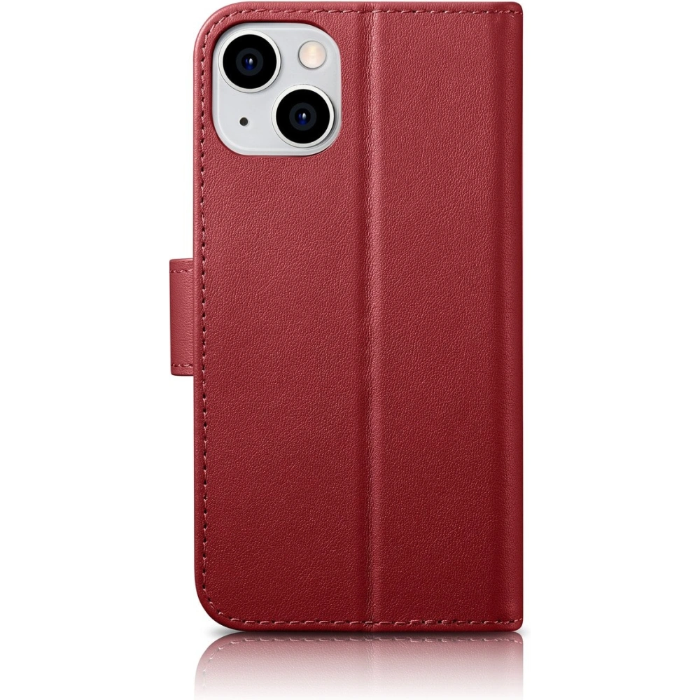 Etui iCarer Wallet Anti-RFID 2in1 Apple iPhone 14 Plus / 15 Plus czerwony