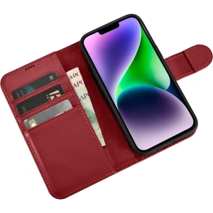 Kup Etui iCarer Wallet Anti-RFID 2in1 Apple iPhone 14 Plus / 15 Plus červené - ICR467 - {ean13} - Sklep Home Screen