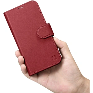 Kup Etui iCarer Wallet Anti-RFID 2in1 Apple iPhone 14 Plus / 15 Plus červené - ICR467 - {ean13} - Sklep Home Screen