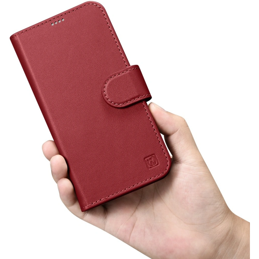 Etui iCarer Wallet Anti-RFID 2in1 Apple iPhone 14 Plus / 15 Plus czerwony