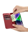 Kup Etui iCarer Wallet Anti-RFID 2in1 Apple iPhone 14 Plus / 15 Plus piros - ICR467 - {ean13} - Sklep Home Screen