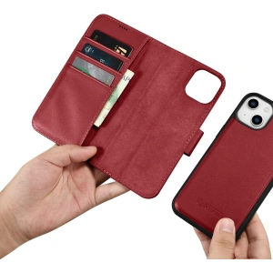 Kup Etui iCarer Wallet Anti-RFID 2in1 Apple iPhone 14 Plus / 15 Plus červené - ICR467 - {ean13} - Sklep Home Screen