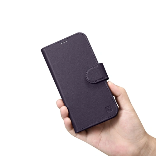 Kup Case iCarer Wallet Anti-RFID 2in1 Apple iPhone 14 Plus / 15 Plus dunkelviolett - ICR468 - {ean13} - Sklep Home Screen