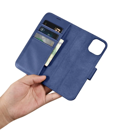 Kup Husă iCarer Wallet Anti-RFID 2în1 Apple iPhone 14 Plus / 15 Plus albastru - ICR470 - {ean13} - Sklep Home Screen