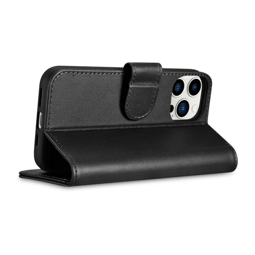 Kup Husă iCarer Wallet Anti-RFID 2in1 Apple iPhone 14 Pro Max negru - ICR471 - {ean13} - Sklep Home Screen