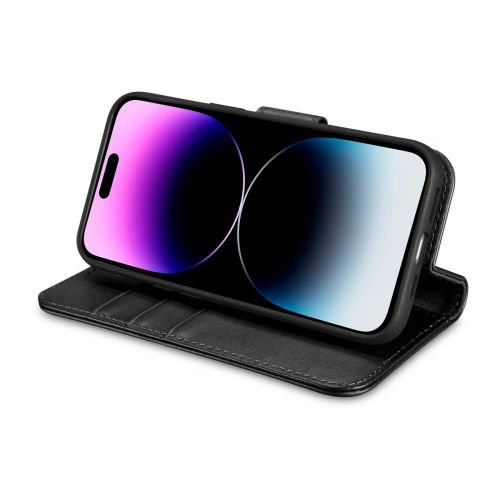 Kup Husă iCarer Wallet Anti-RFID 2in1 Apple iPhone 14 Pro Max negru - ICR471 - {ean13} - Sklep Home Screen