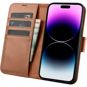 Kup Etui iCarer Wallet Anti-RFID 2in1 Apple iPhone 14 Pro Max hnědá - ICR472 - {ean13} - Sklep Home Screen