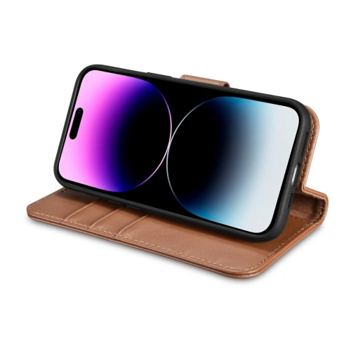 Buy iCarer Wallet Anti-RFID 2in1 Apple iPhone 14 Pro Max brown - ICR472 - {ean13} - Home Screen Store Europe