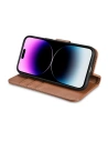 Kup Husă iCarer Wallet Anti-RFID 2în1 Apple iPhone 14 Pro Max maro - ICR472 - {ean13} - Sklep Home Screen