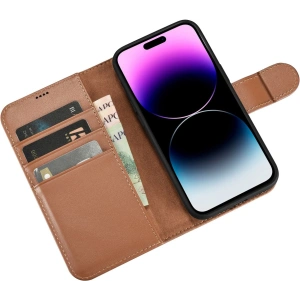 Kup Etui iCarer Wallet Anti-RFID 2in1 Apple iPhone 14 Pro Max hnědá - ICR472 - {ean13} - Sklep Home Screen