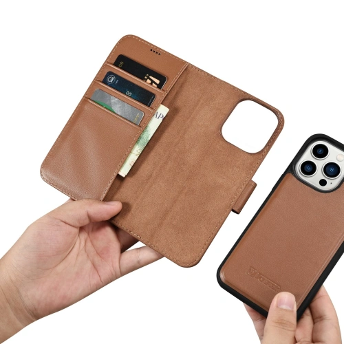 Kup Husă iCarer Wallet Anti-RFID 2în1 Apple iPhone 14 Pro Max maro - ICR472 - {ean13} - Sklep Home Screen