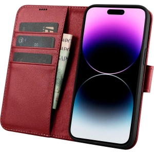 Kup Etui iCarer Wallet Anti-RFID 2in1 Apple iPhone 14 Pro Max červené - ICR473 - {ean13} - Sklep Home Screen