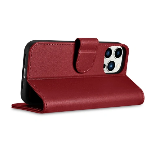 Kup Etui iCarer Wallet Anti-RFID 2in1 Apple iPhone 14 Pro Max piros - ICR473 - {ean13} - Sklep Home Screen