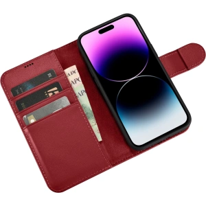 Kup Carcasa iCarer Wallet Anti-RFID 2în1 Apple iPhone 14 Pro Max roșu - ICR473 - {ean13} - Sklep Home Screen