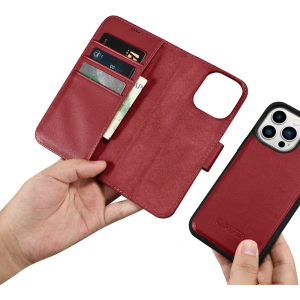 Kup Etui iCarer Wallet Anti-RFID 2in1 Apple iPhone 14 Pro Max červené - ICR473 - {ean13} - Sklep Home Screen