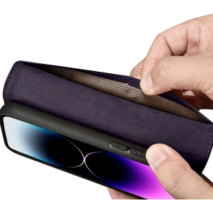 Kup Etui iCarer Wallet Anti-RFID 2in1 Apple iPhone 14 Pro Max tmavě fialové - ICR474 - {ean13} - Sklep Home Screen