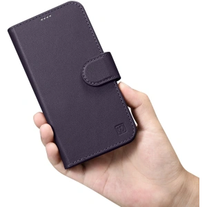 Kup Etui iCarer Wallet Anti-RFID 2in1 Apple iPhone 14 Pro Max tmavě fialové - ICR474 - {ean13} - Sklep Home Screen