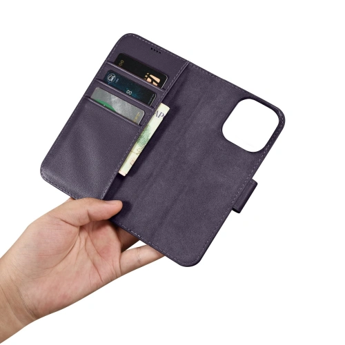 Kup Case iCarer Wallet Anti-RFID 2in1 Apple iPhone 14 Pro Max dunkelviolett - ICR474 - {ean13} - Sklep Home Screen