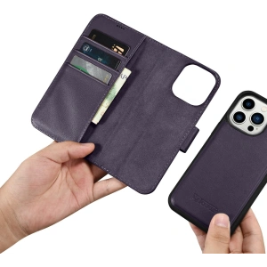 Kup Etui iCarer Wallet Anti-RFID 2in1 Apple iPhone 14 Pro Max ciemnofioletowy - ICR474 - {ean13} - Sklep Home Screen