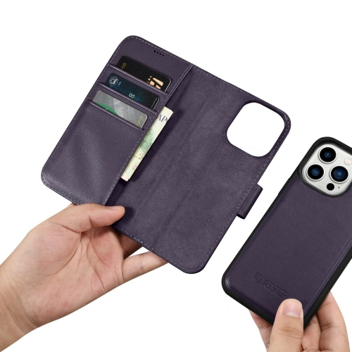 Kup Case iCarer Wallet Anti-RFID 2in1 Apple iPhone 14 Pro Max dunkelviolett - ICR474 - {ean13} - Sklep Home Screen
